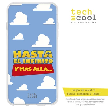 

FunnyTech®Stand case for Xiaomi Silicone Note Redmi 8 Pro L Frase Toy Story "Hasta El infinity" fund Blue