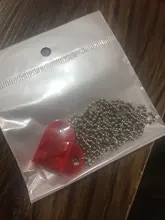 Collar con colgante de corazón de ladrillo para mujer, hombre y niña, joyería al por mayor