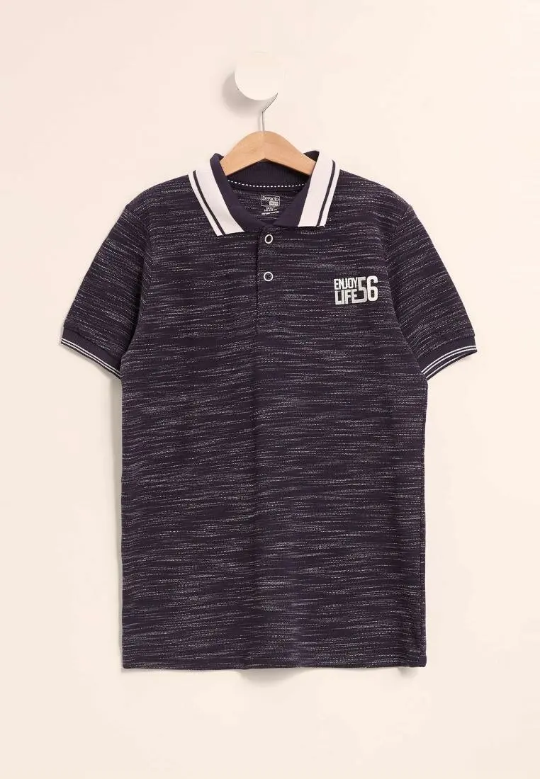 

DeFacto Fashion Boy Polo Shirt Boys Casual Letter Pattern Short Sleeves Kids Comfort High Quality Tops Summer - K3303A619SP