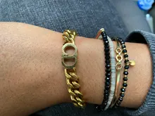 Collar de cadena de acero inoxidable con textura de Metal para mujer, cadena de eslabones cubanos, Gargantilla, regalo de fiesta, 2021