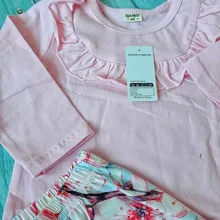 Conjunto de ropa para niñas pequeñas, Tops de manga larga con letras para recién nacidos, pantalones informales con estampado, diadema, trajes para niños pequeños