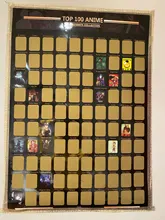 Póster de Anime rascador para decoración del hogar, gran regalo para fanáticos del Anime, lista de cubo prémium e íconos artísticos, Top 100