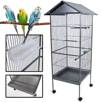 

HAIR OF BIRDS AND FEATHERS bird Cage BY KUIKUI metal-Height 155 cm