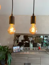 Light-Bulb Edison-Lamp Filament Spiral G95 G125 T225 Retro Led Yellow Vintage ST64 220V