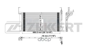

Radiator cond. Hyundai Santa Fe 01-zekkert art. mk-3038