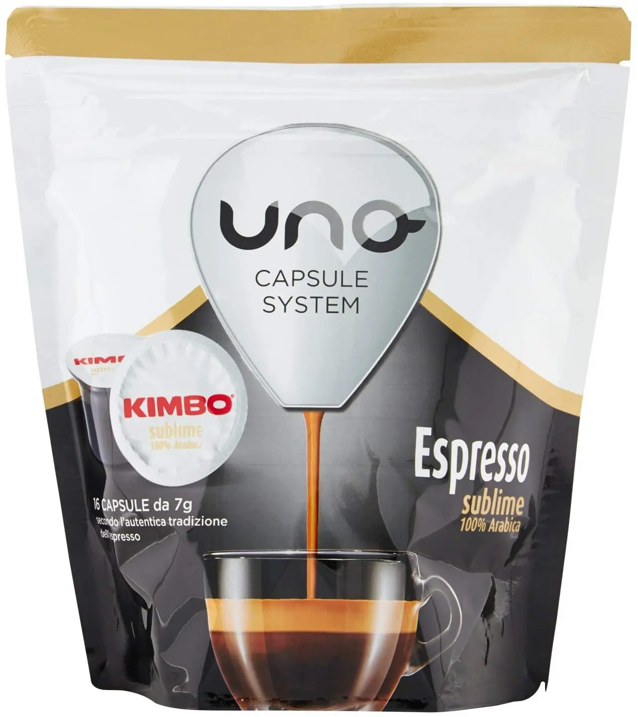Kimbo coffee Capsules Compatible system capsules ONE-Expressed Sublime (6x16 capsules) afbeelding