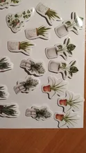 Lote de 45 unidades de adhesivos de menta para plantas, adhesivos de papelería Diy para álbum de recortes, diario, planificador, pegatina para diario, etiqueta decorativa para niños