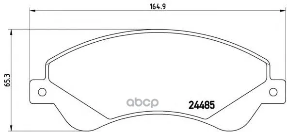 Колодки Тормозные Передние Brembo P24065 Brembo арт. P24065