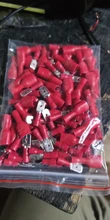 Cable-Plug Connectors Wiring Spade Electrical-Crimp-Terminal Female Insulated FDD 100pcs
