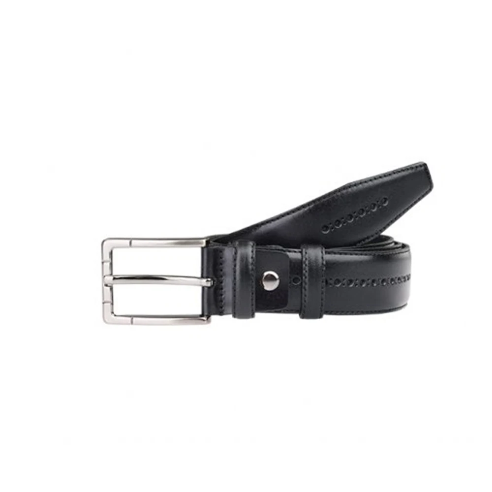 

Mid Pattern Black Genuine Leather Belt. Turkish Quality 100% Leather.