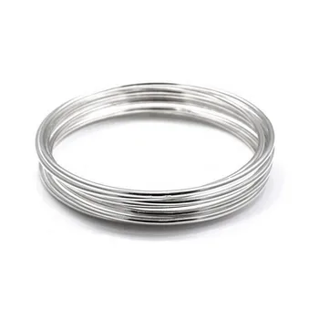 

Bracelet 925 Sterling silver m weekly 7 hoops smooth 65mm. Wide round 2mm. Bangle