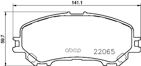Колодки Тормозные Nissan Qashqai 14- Передние Brembo P56100 Brembo арт. P56100