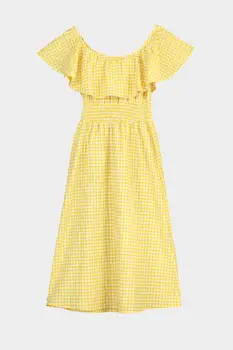 

Trendyol Carmen Collar Frilly Dress TWOSS20EL3211