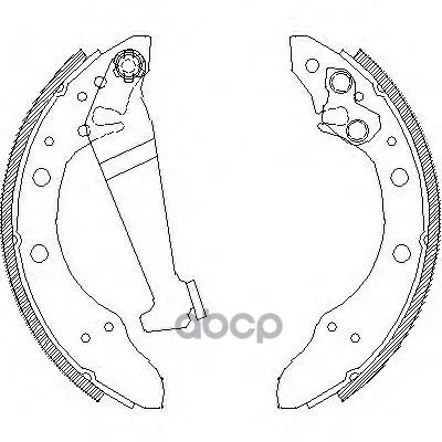 4046.01_=520sbs=057 101-Sx=361578b=Fsb408!Колодки Барабанные Audi 80 89-94, Vw Golf Iii 91-97 Remsa 404601 Remsa арт. 404601