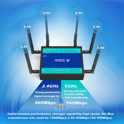 Ciswi roteador de escritório industrial, roteador, wi fi, banda dupla, 1300mbps, alta velocidade, 4g, módulo 4g, ec25, ep06