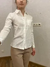 Blouses Shirts Spring Casual Tops Long-Sleeve Foxmertor Women 100%Cotton Pocket Blusas