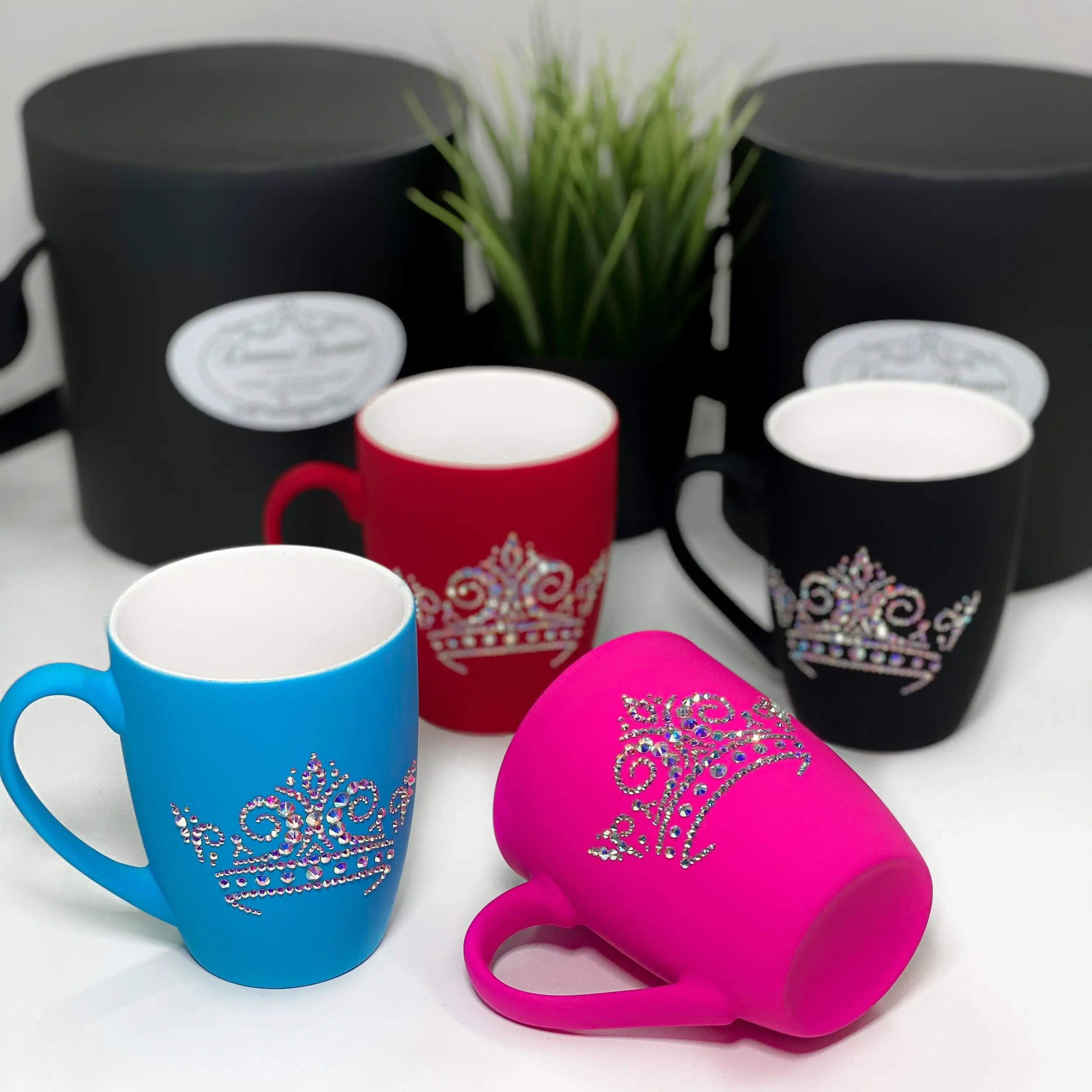 Mug soft touch with Crown matte Cup in the package Ekaterina Skvortsova | Дом и сад