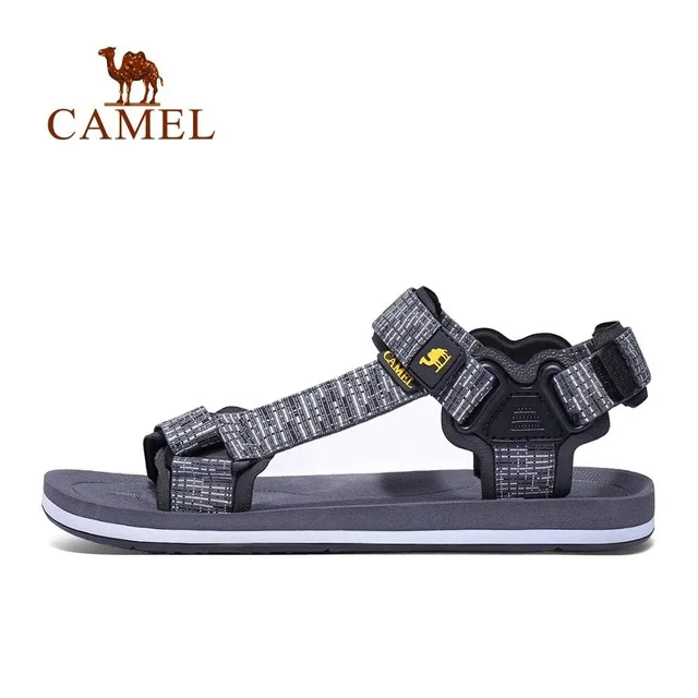CAMEL унисекс треккинговые летние сандалии уличные пляжные повседневные мужские и женские нескользящие Пешие прогулки Рыбалка стабильность плед - Цвет: 357Gray Male