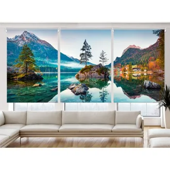 

Blind Iroa Digital Threefold Landscape T014! ROLLER BLINDS TRANSLUCENT! (3 PCs/100X170)