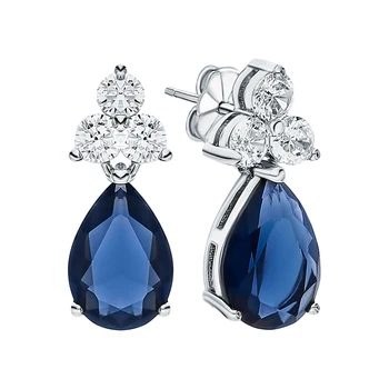 

Silver earrings with cubic zirconium sunlight sample 925