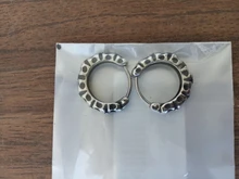 ZS-pendientes redondos Punk Rock para hombre y mujer, de acero inoxidable orejera, aretes de acero quirúrgico, Piercing para la oreja, 1 par