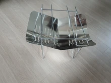 Estufa de fuego de titanio para acampar al aire libre, estufa de calor ultraligera para caza, barbacoa