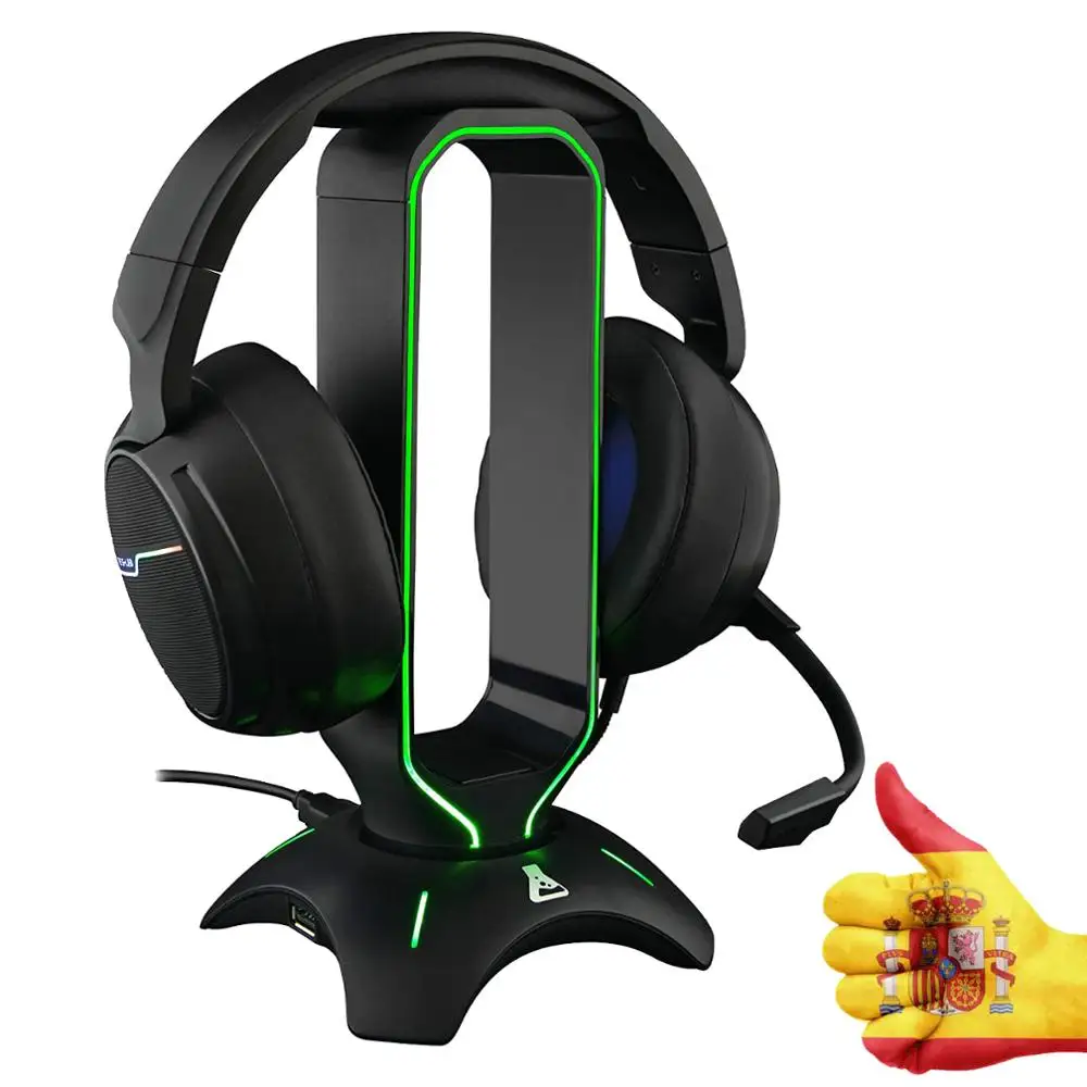 Il G-Lab K-Stand Radon Casco Supporto Di Gioco-Pc Retroilluminazione Ps4 Xbox One Nintendo Switch Supporto Di Gioco Caschi