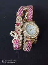 FanTeeDa-relojes de pulsera con diamantes de imitación para mujer, reloj de pulsera femenino
