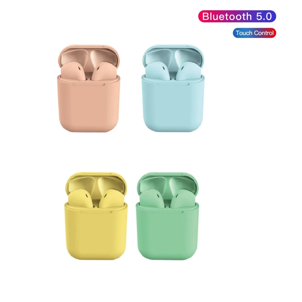 Baratos Auricular Bluetooth INPODS 12 inalambrico Macaron Universal Auriculares con Microfono para Todos Telefonos compatible iphone samsung