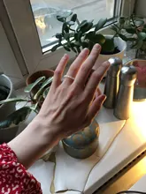 FFLACELL alta calidad Natural de agua dulce perla Multi-Cuentas anillo dedo joyería continuo círculo minimalista anillo de fiesta joyería