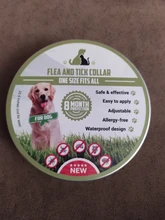 Dewel Collar Antiparasitos Perros/Gatos Contra Pulgas,Garrapatas y Mosquitos,Tamaño Ajustable e Impermeable para Mascota Pequeño Mediano Grandes