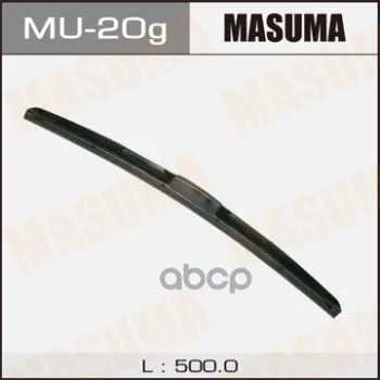 Дворник Masuma 20 Гибридный, Крюк(500мм)(1/10/50) Masuma арт. MU-20g