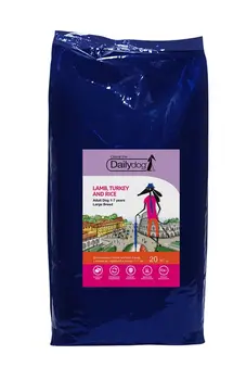 

Dailydog casual dog adult large lamb & Turkey and rice for dogs Ram/Turkey/Rice x 1 pc