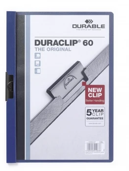 

Duraclip 60 filing cabinet Blue, Transparent PVC