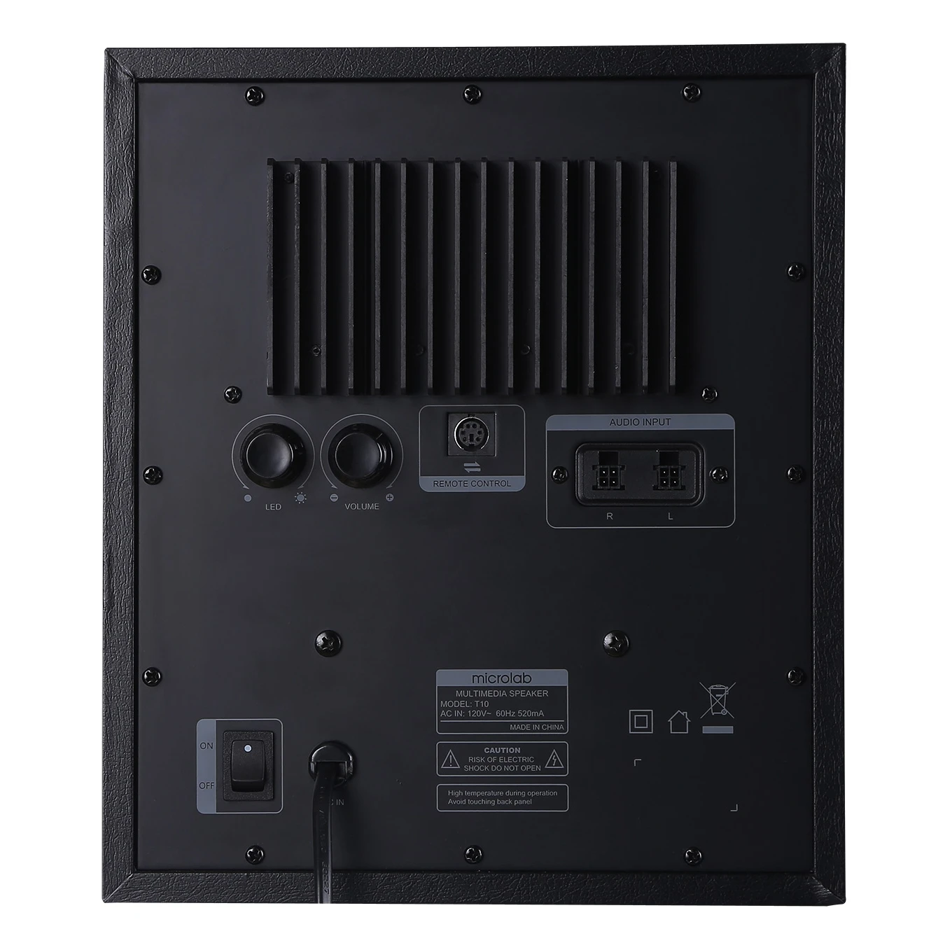 Колонки для компьютера Microlab T10(Сабвуфер, фронтальные колонки, ДУ, частота 60-18000 Гц, мощность 56 Вт