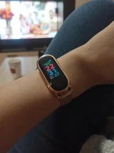 Correa de Metal para Xiaomi Mi Band 4 3 5, repuesto de pulsera de acero inoxidable sin tornillo