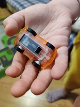 Mini vehículo extraíble de dibujos animados para niños, juguetes de fiesta de cumpleaños para niños, modelo educativo divertido de plástico, juguete para regalo, 1 ud.