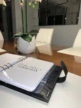 Moterm Luxe-planificador de anillos A5 con carpeta de anillos de 30mm, Agenda, organizador de granos Crocs, diario, Bloc de notas, cuaderno de bocetos