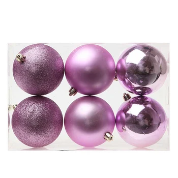 

Christmas Baubles Christmas Planet 8008 8 cm (6 uds) Purple