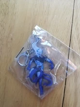 Vograce abalorios holográficos acrílico transparente impreso holograma llavero, haga su propio llavero acrílico con anime