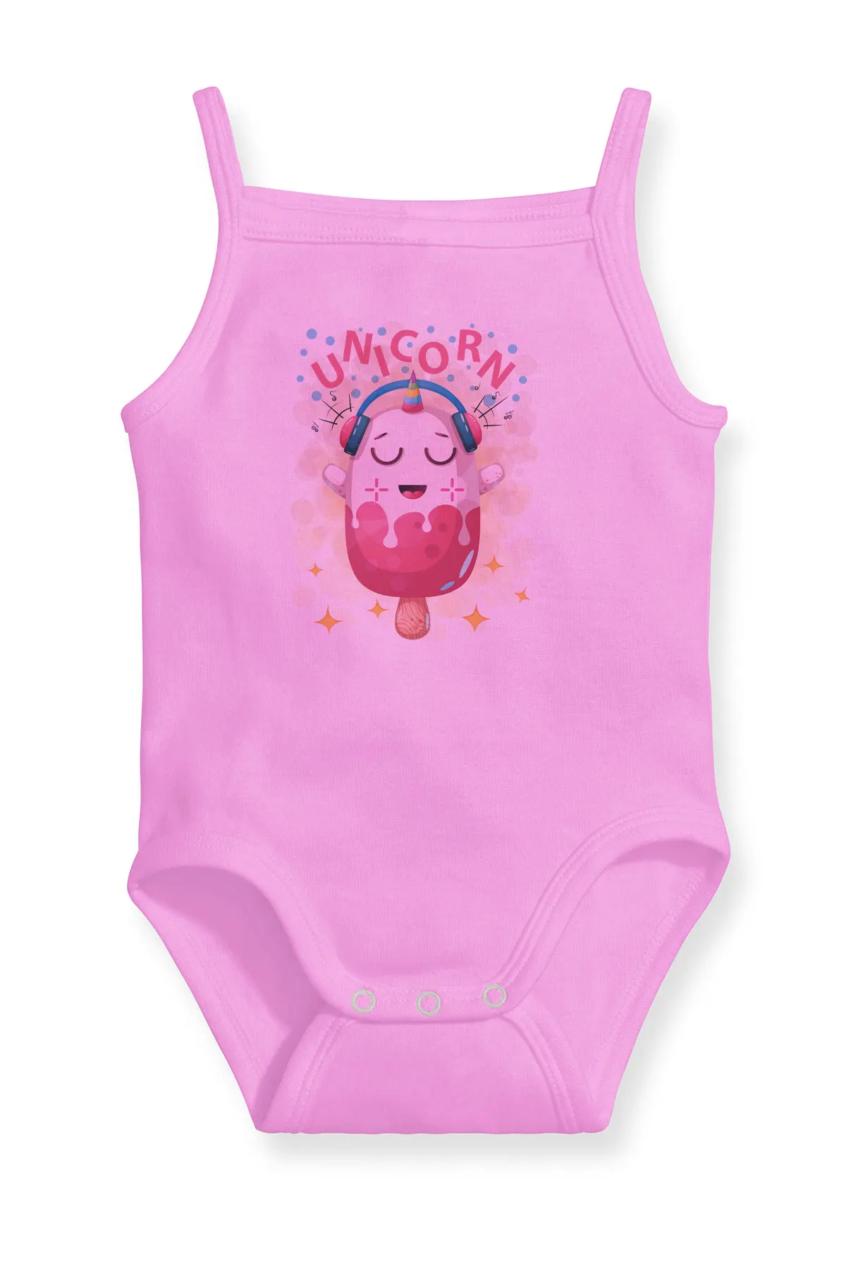 Angemiel Baby Music Dinliyen Единорог мороженое девочка ребенок висит Zibin тело нижняя рубашка