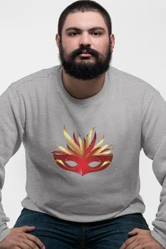 

Angemiel Wear Red Ball Mask Gray Men 'S Sweatshirt