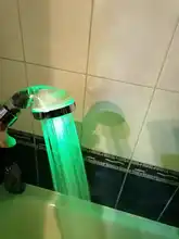 Light Shower-Head Temperature-Sensor WATER-SAVING-FILTER Bath-Fixture Zhangji SPA LED