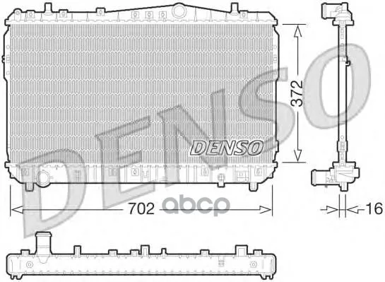 Радиатор Системы Охлаждения Denso арт. DRM08004