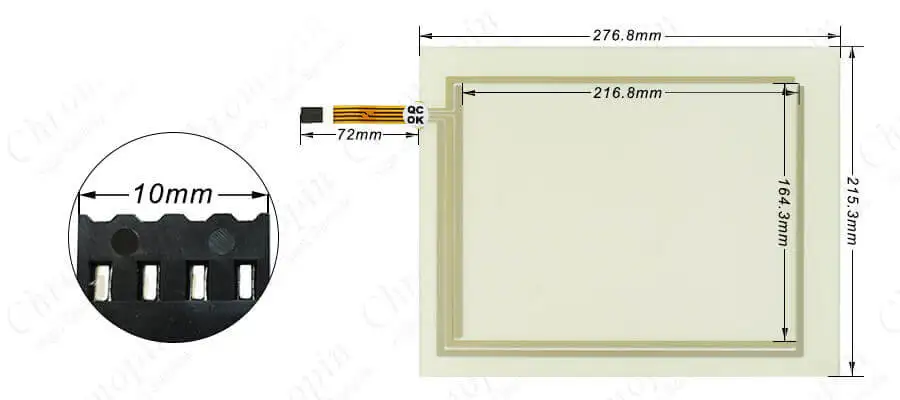 touch interno para a esa vt585wbpt00n e