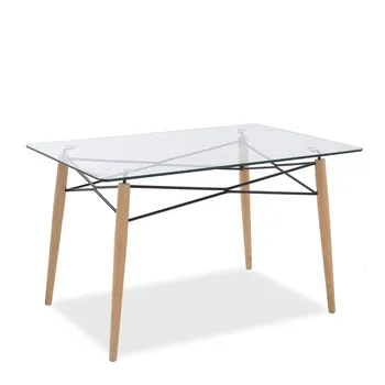 

Table GLASGOW, wood, glass, 120x80 cms