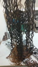 Anjo Plus RYLAI-extensiones de pelo rizado mechones, pelo sintético, 300g, para cabeza completa, 26-30 pulgadas, negro, marrón, degradado