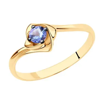 

Sokolov ring in Gold with tanzanite, fashion jewelry, gold, 585, women's male