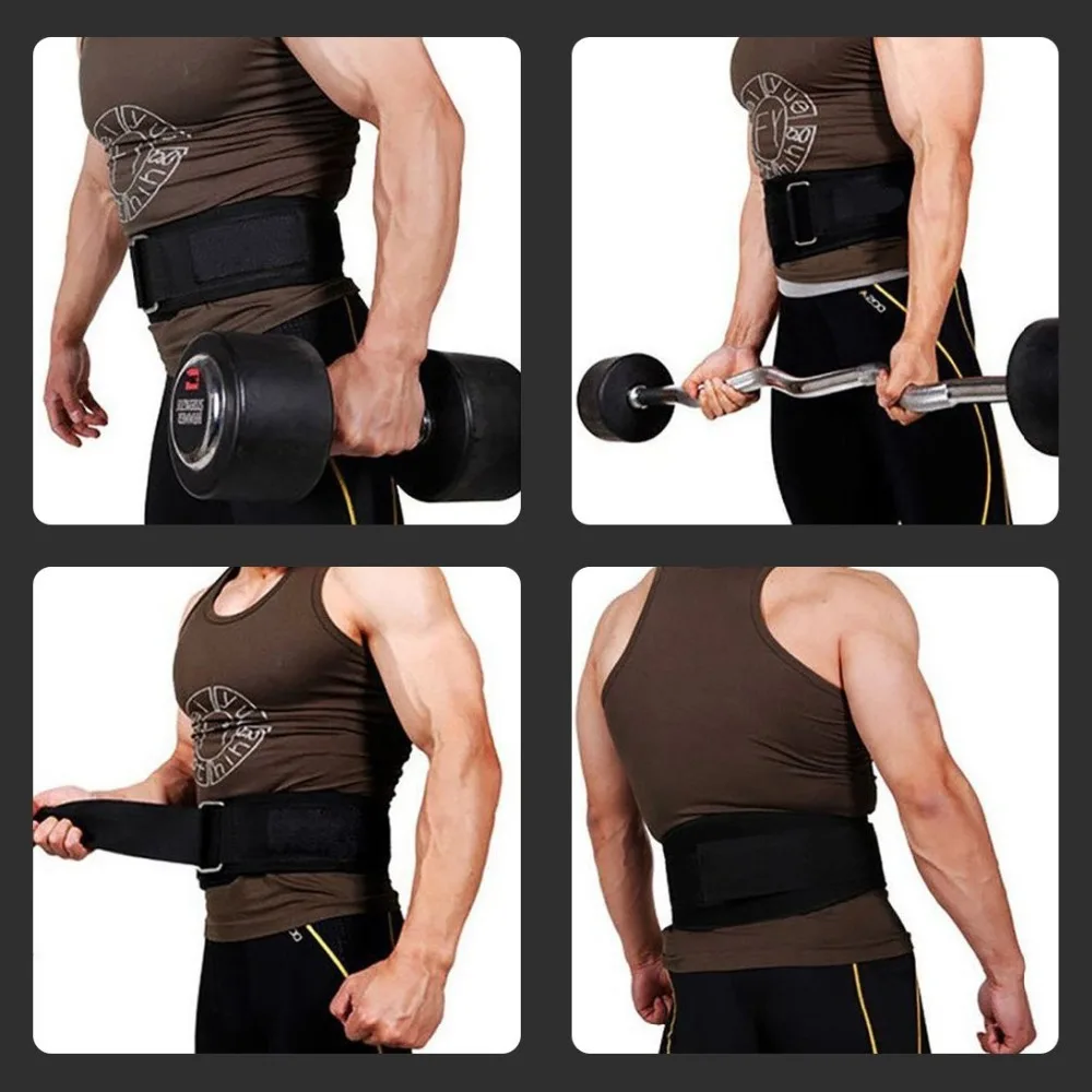 Gym Weightlifting Belt Adjustable Waist Back Support  Squat Dumbbell Barbell Deadlifts Training Fitness 2