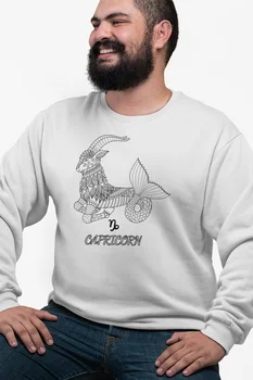 

Angemiel Wear Capricorn White Men 'S Sweatshirt